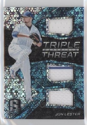 2017 Panini Chronicles Neon Blue Prizm /99 Jon Lester #TTM-JL ow3
