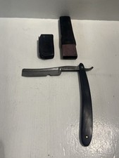 - Vintage Straight Edge Folding Razor Wade Butcher With Original Case