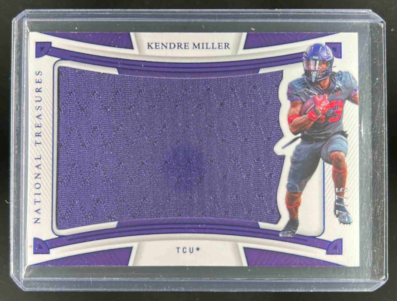 Kendre Miller Panini National Treasures Collegiate Rookie Silhouettes #RSKEM Blue