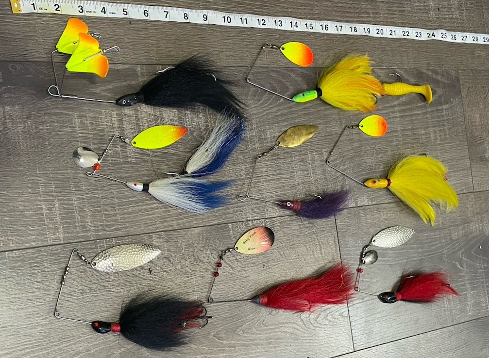 Lot Of 8 Spinnerbait Buzzbait Musky Pike Lure Double Buzz Bait Bass VERY NICE! - Image 3