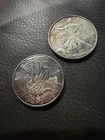 U.S. Mint American Eagle Silver Coins 1 oz, 1997 2 oz Total