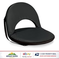 Adjustable Stadium Seat with Back Support, Armrests Cushion for Relaxation