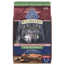Blue Buffalo Wilderness Adult High-Protein Dry Dog Food with Real Salmon,