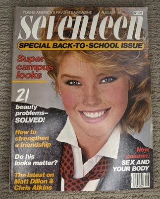 Seventeen Magazine August 1982 Special Back-to-School Issue Buxton