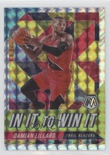 2019-20 Panini Mosaic In It to Win It Damian Lillard #20 14t3