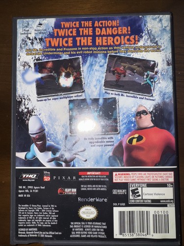 Incredibles: Rise of the Underminer (Nintendo GameCube, 2005) Original ohne Anleitung - Bild 4 von 4