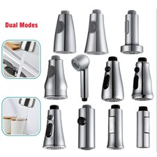 2 Mode Kitchen Pull Out Faucet Sprayer Plating Nozzle Water Saving Bathroom Basi