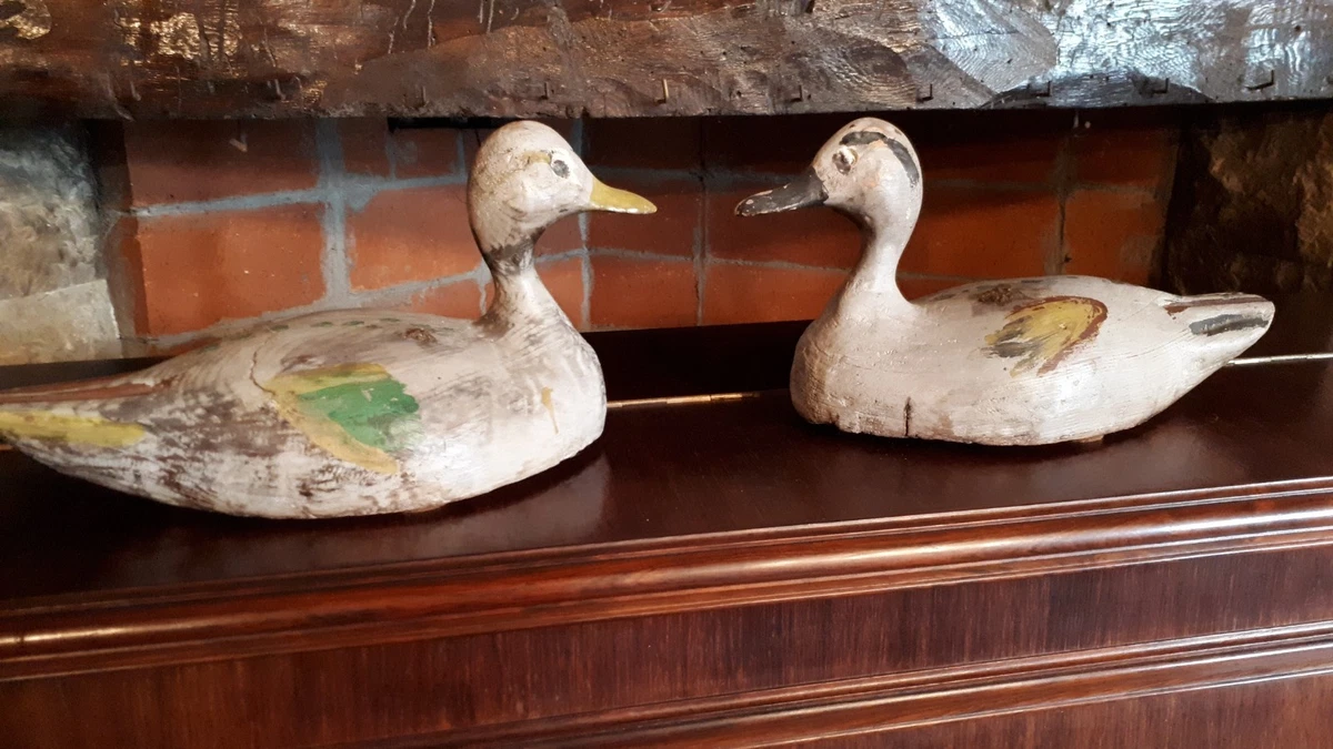 Ancien Appelant De Chasse Canard En Bois – Leurre Vintage – Fabrication Française
