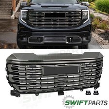 For 2022 2023 2024 Gmc Sierra 1500 Front Bumper Grille Upper Grill Smoked Chrome For 2022 2023 2024 Gmc Sierra 1500 Front Bumper Grille Upper Grill Smoked Chrome