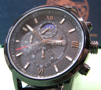 Lige Quartz Chronograph with 24 hour am/pm Sub-Dial
