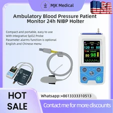 24hr Ambulatory Blood Pressure Monitor & SPO2 Holter Recorder ABPM Machine