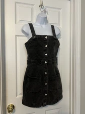 Justify Black Denim Mini Dress Size S