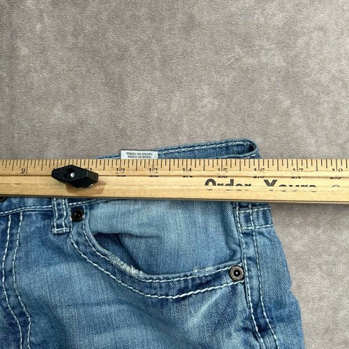 Jean BKE Denim Jake homme 31R jambe droite délavé bleu clair surpiqûres contrastées - Photo 3/9