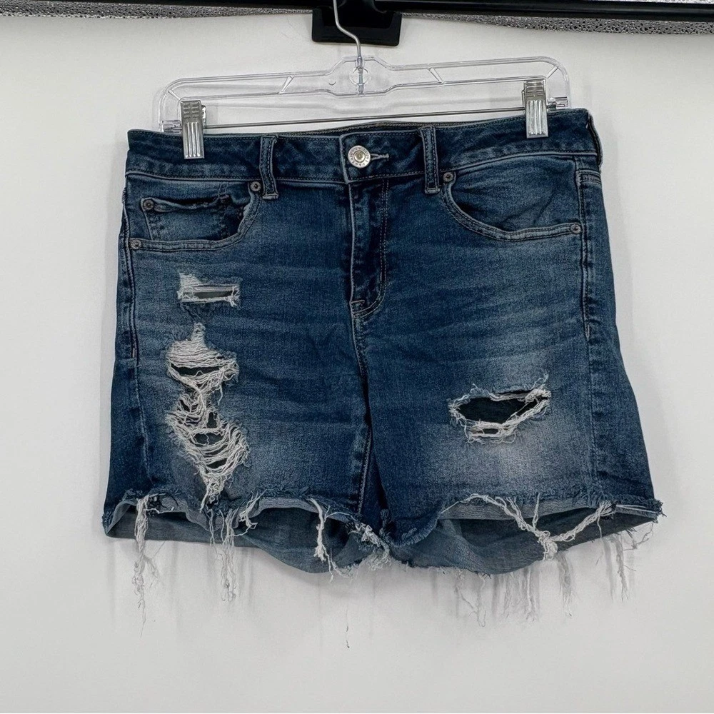 Short Américain American Eagle Khakis Pour Femme - Taille 10, Couleur Beige, Coupe Skinny, Occasion Très Bon état