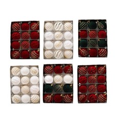 Set of 12 Festives Hanging Pendant Ornament Colorful Christmas Tree Decoration