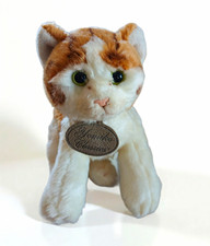 Russ Yomiko Classics British Shorthair Cat Plush, White  Orange, Small 6-14 in