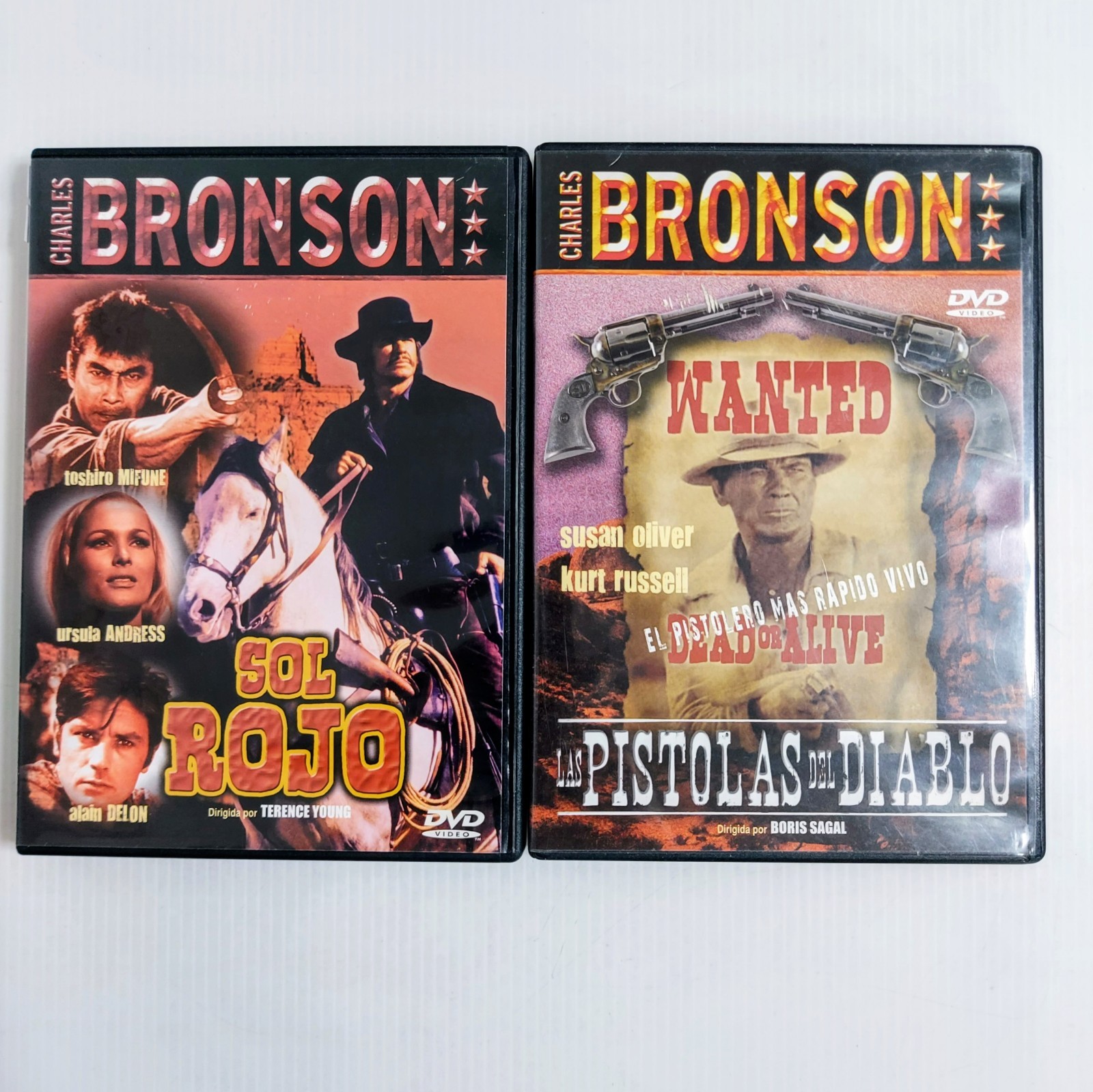 Charles Bronson Western DVD Bundle Red Sun Guns of Diablo Cult Cowboy Films