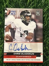 2022 Leaf Pro Set Draft Chris Oladokun RC Auto Red Kansas City Chiefs PSA-CO1