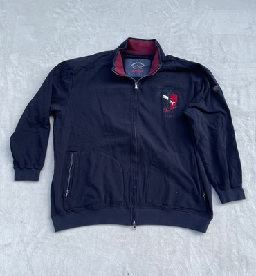 Paul & Shark Nautical Yachting Golf Full Zip Sweatshirt Jacket Mens 5XL Blue