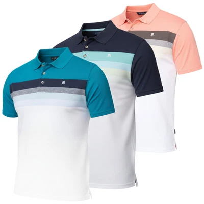 Mens Polo Shirt 100% Cotton Short Sleeve Classic Golf Top by Bewley & Ritch - Image 1 of 4