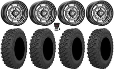 Sedona Rift 15x6 Wheels Grey 33" Pro Runner Tires Polaris Ranger XP 9/1K