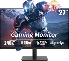 27 Inch Gaming Monitor 240 Hz 1Ms FHD 1920X1080 Computer Monitor, 110 Srgb HDR1