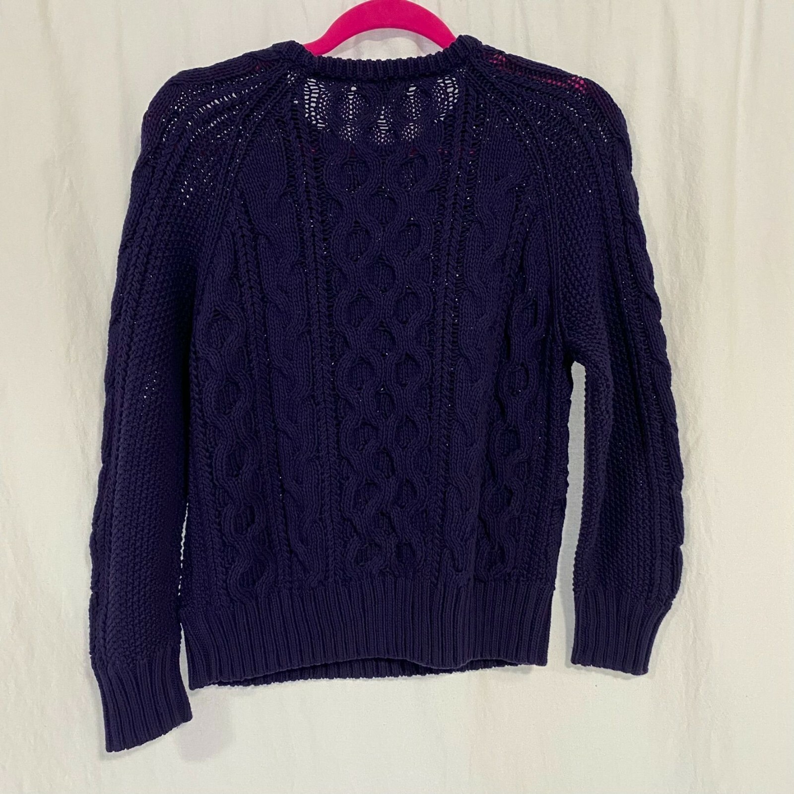 J. Crew Diagonal Cable-Knit Crewneck 