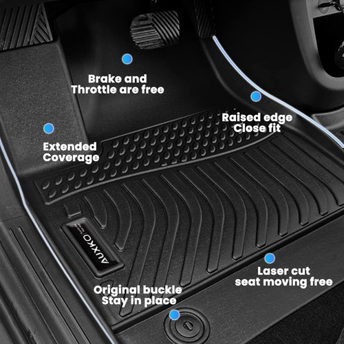 Auxko All Weather Floor Mats Fits for Honda CR-V 2023 2024 2025 (Include Hybrid) - Picture 5 of 7