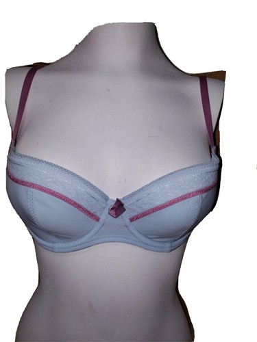 Sexy SIXTY EIGHT Bra Blue PInk Metropolis Padded Underwire Size 34C - Picture 1 of 4