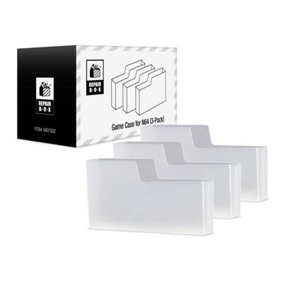 RepairBox Game Cartridge Case for N64 (3-Pack)