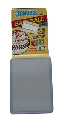1991 Donruss Series 1 baseball pack with standard top loader great for starters - Picture 1 of 6