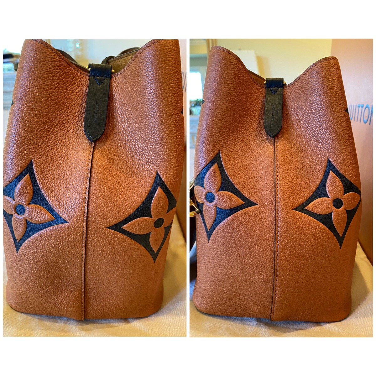 LOUIS VUITTON M56888 Crafty Néo Noé MM Cognac Carmel Monogram