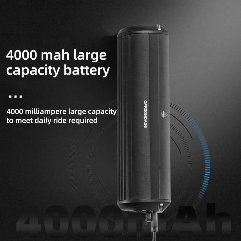 Led Front Bike Light Rechargeable 8000Mah Usb Waterproof Flashlight Headlight - Image 3 of 4