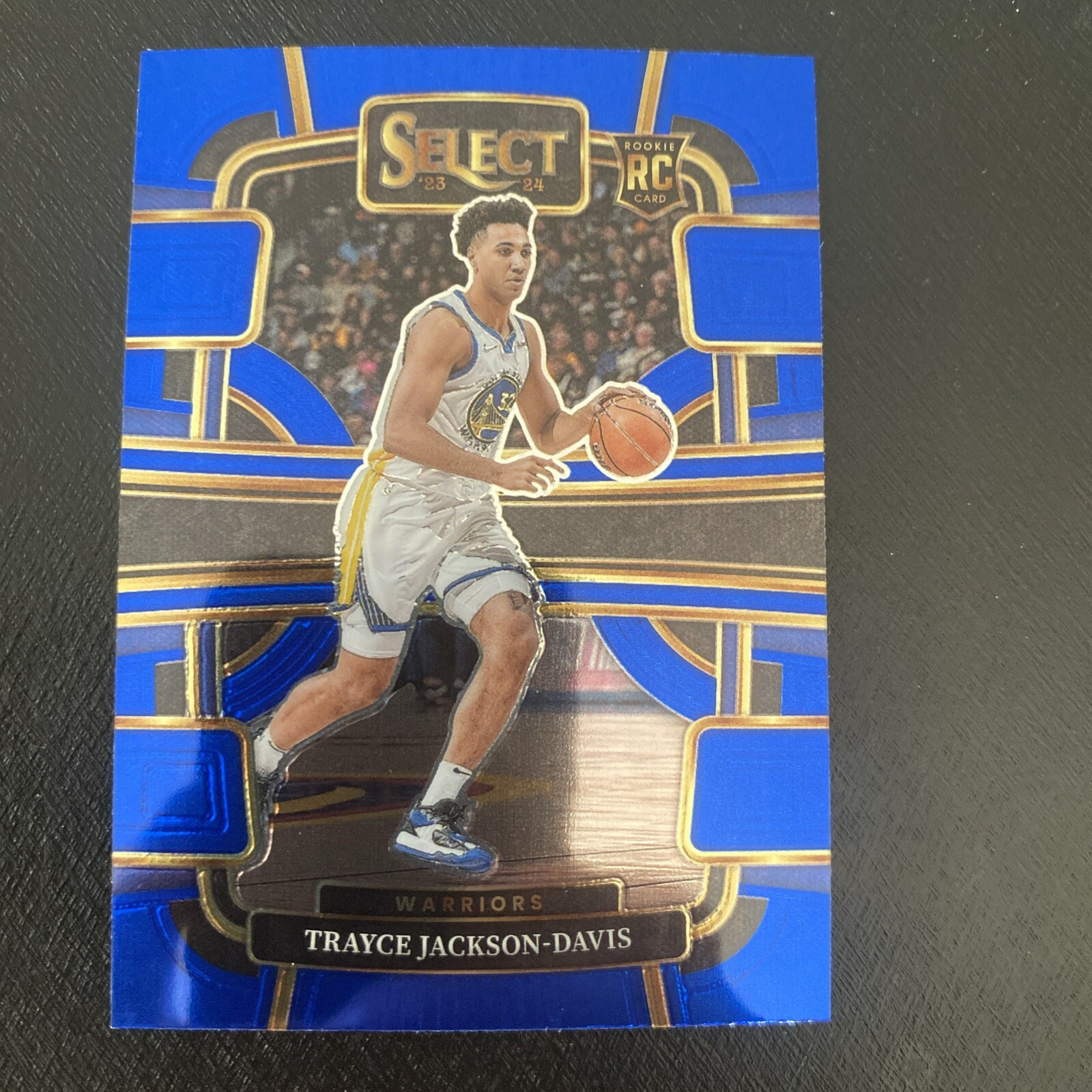 2023-24 Panini Select - Concourse Blue #84 Trayce Jackson-Davis (RC) Warriors