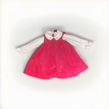 Chaps Baby Dress 18M 18 Months Pink Raspberry Corduroy Oshkosh Bodysuit 24M VTG