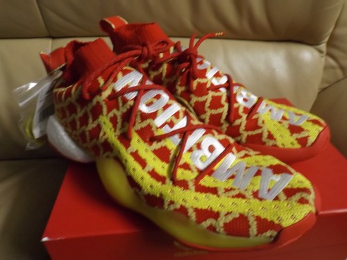 Adidas PW X BYW CNY Pharrell Men's Size 8 Chinese New Year Red/Yellow EE8688 - Picture 11 of 12
