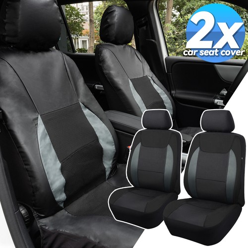 2x Autositzbezug Sitzschoner Sitzbezüge Schonbezug KFZ Vordersitze Sitzmatte NEU - Picture 10 of 12