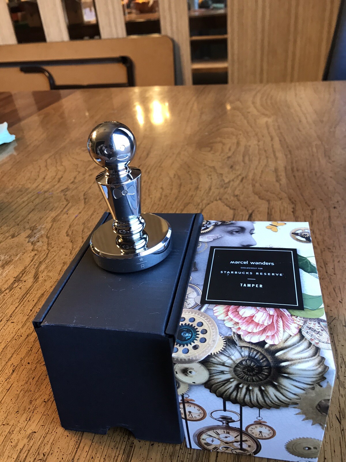 Genuine Starbucks Coffee Tamper 58mm Rare Marcel Wanders Solid Stainless Steel