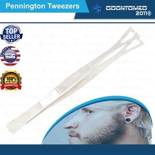 ODM Pennington Tweezers Slotted Clamp Forceps 6'' Body Piercing Tools NEW