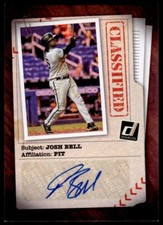 2020 Donruss Classified Signatures Josh Bell Auto Pittsburgh Pirates #CLS-JB