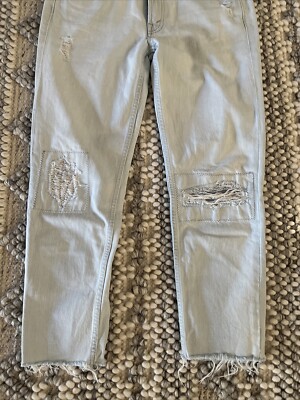 Women’s Mother The Dropout Fray Jeans Get Blondie Size 27 All Cotton