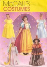 OOP McCalls Belle Rapunzel Cinderella Snow White Costume Sewing Pattern Kids