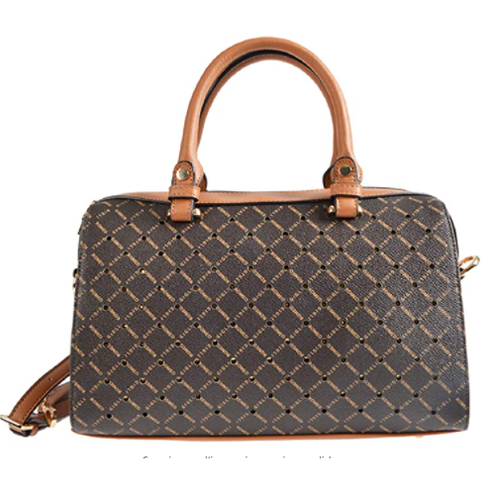 Borsa bauletto a mano Romeo Gigli Irene con strass Testa di moro marrone  donna | eBay