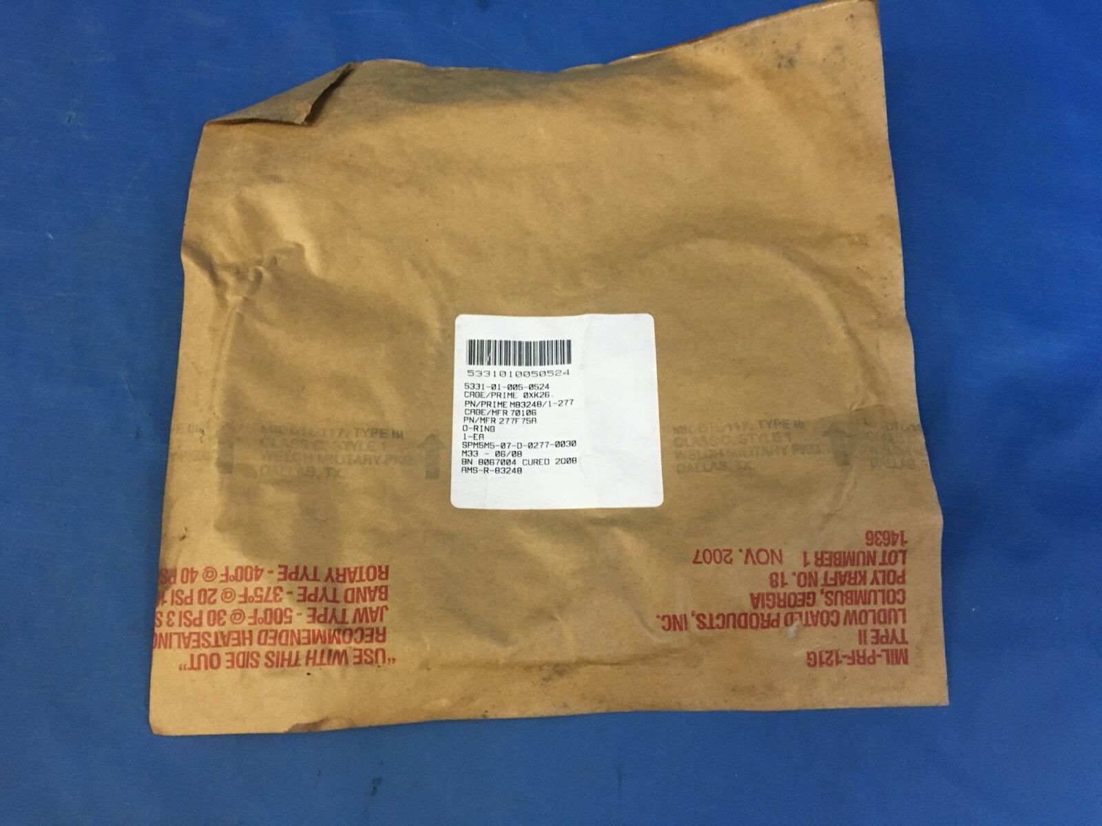 Parker Hannifin M83248/1277 Oring NSN5331010050524 eBay