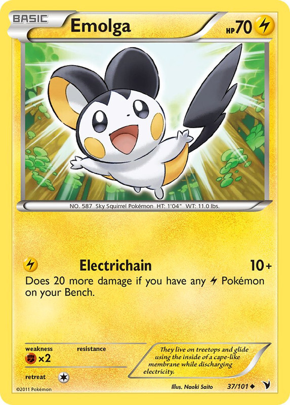 Emolga 037/101 Uncommon Noble Victories Pokemon Card 231224 NM