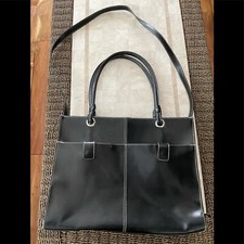 Black Rivet tote by Wilson s Leather
