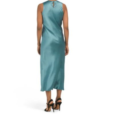silk charmeuse maxi dress Long Lola Silk Charmeuse Dress In Alabaster 2