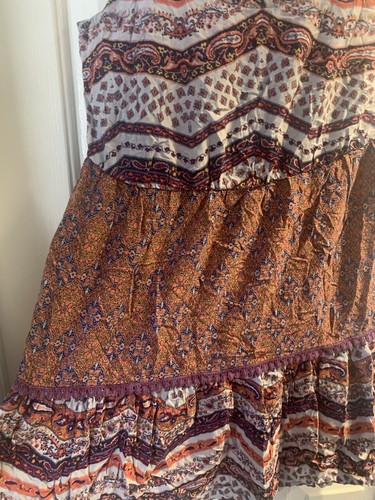Pre Owned Women’s Mossimo Halter Top Sz Lg Embrace The Hippie Vibe In This Print - Picture 8 of 8