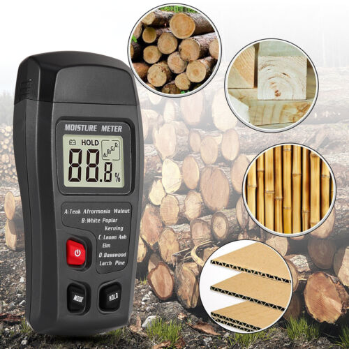 Misuratore di umidità legno LCD digitale 0-99,9% tester igrometro umidità test - Foto 4 di 17