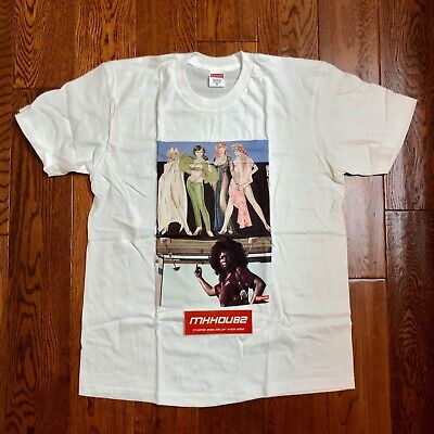 New Supreme American Picture Tee T-Shirt Top White Fall Winter 2019 FW19  Size L | eBay